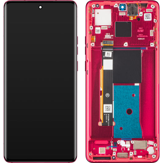 Touchscreen scherm Motorola Edge 40, met frame, rood (Viva Magenta), Service Pack 5D68C22712