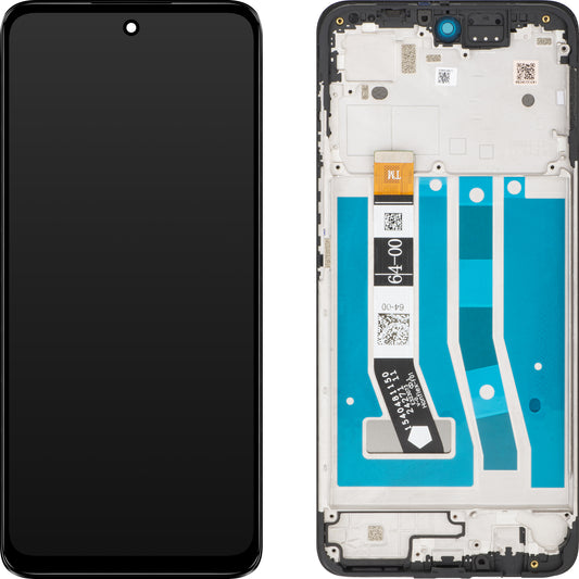 Motorola Moto G55 touchscreen scherm, met frame, zwart, Service Pack 5D68C28432