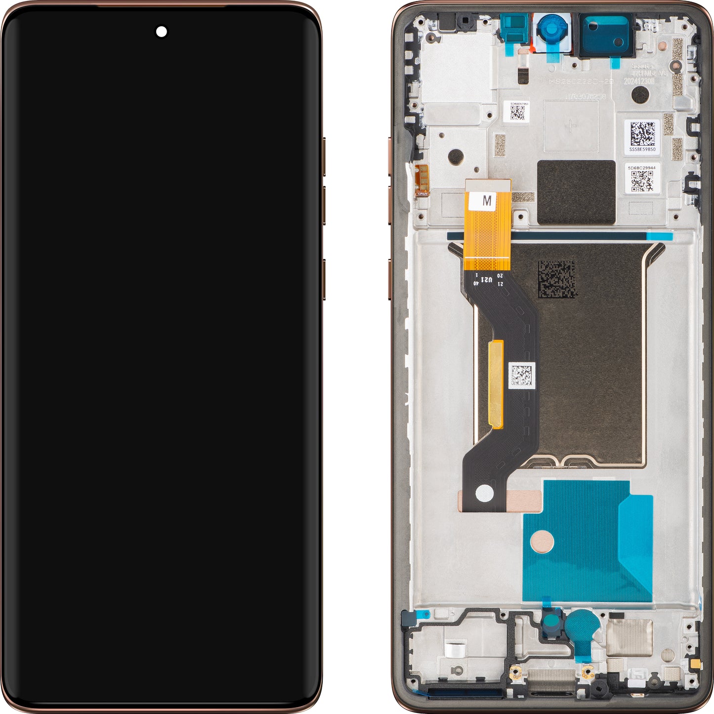 Display met Touchscreen Motorola Edge 60 Fusion, met Frame, Bruin (Mocha Mousse), Service Pack 5D68C30578