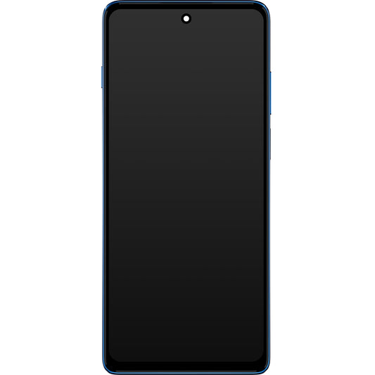 Motorola Moto G200 5G touchscreen scherm, met frame, blauw, Service Pack 5D68C20181