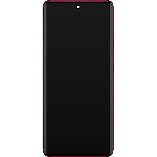 Touchscreen scherm Motorola Edge 30 Fusion, met frame, rood (Viva Magenta), Service Pack 5D68C22034
