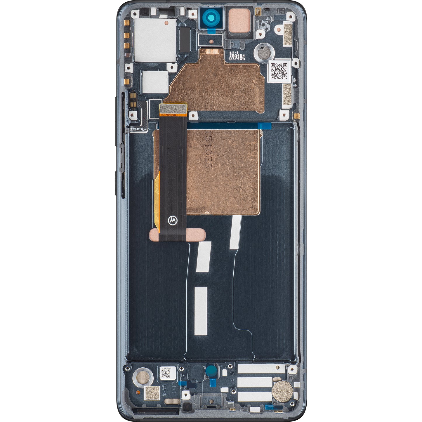 Touchscreen scherm Motorola Edge 30 Fusion, met frame, zwart (kosmisch grijs), Service Pack 5D68C21527