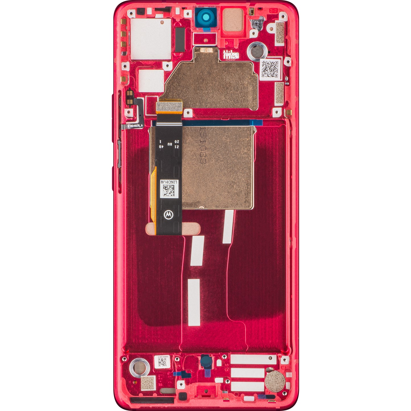 Touchscreen scherm Motorola Edge 30 Fusion, met frame, rood (Viva Magenta), Service Pack 5D68C22034