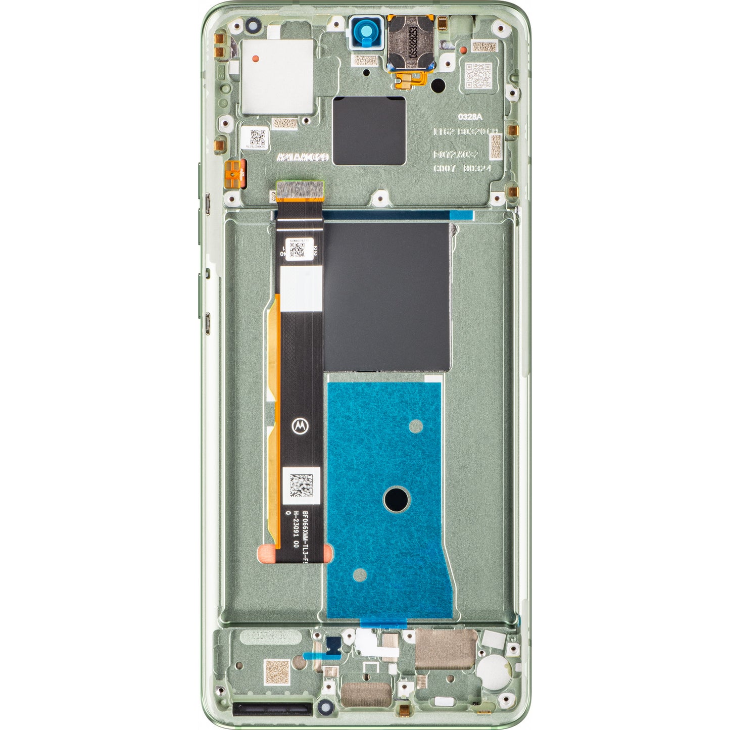 Motorola Edge 40 touchscreen scherm met frame, nevelgroen, Service Pack 5D68C22672