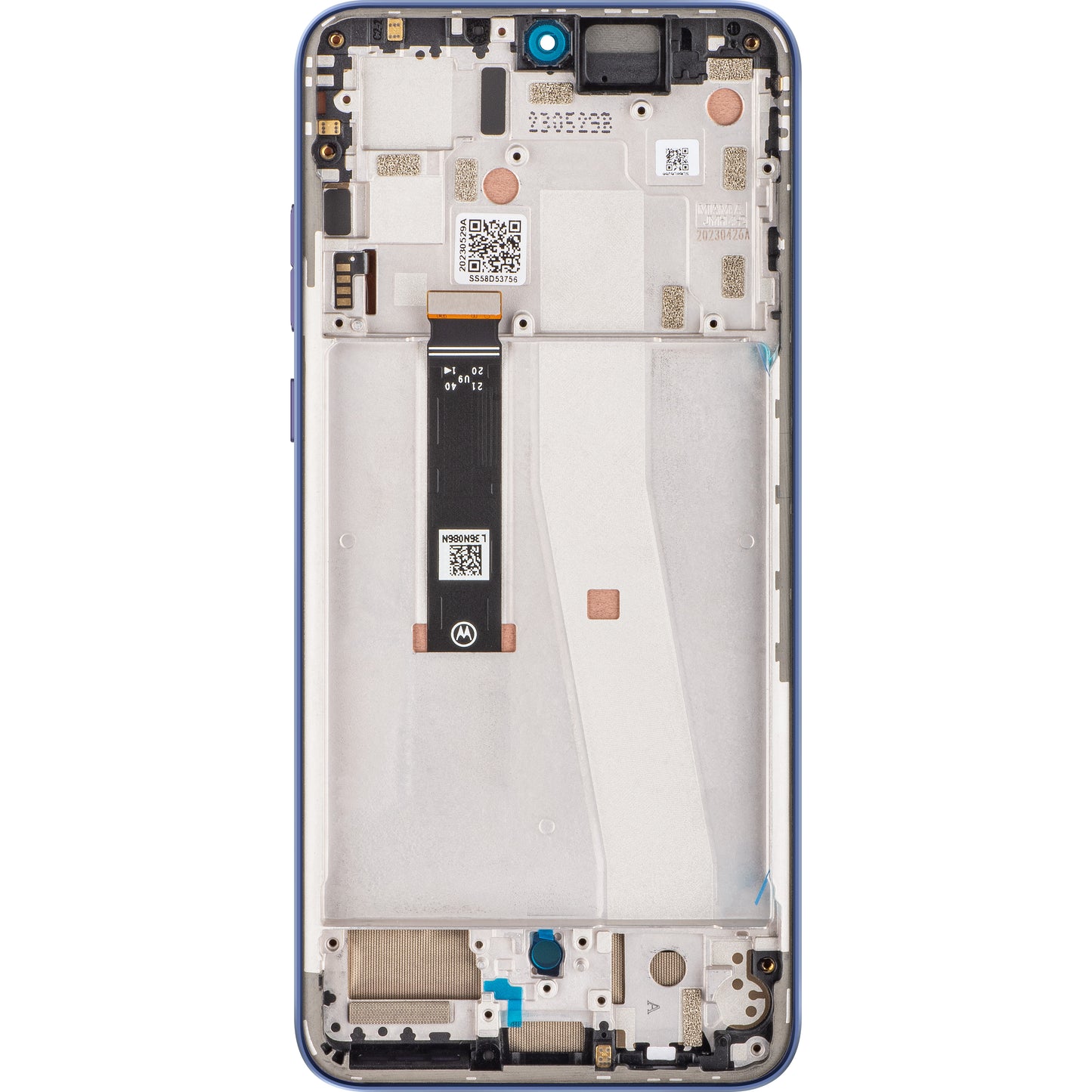 Touchscreen scherm Motorola Edge 30 Neo, met frame, paars (Very Peri), Service Pack 5D68C21405
