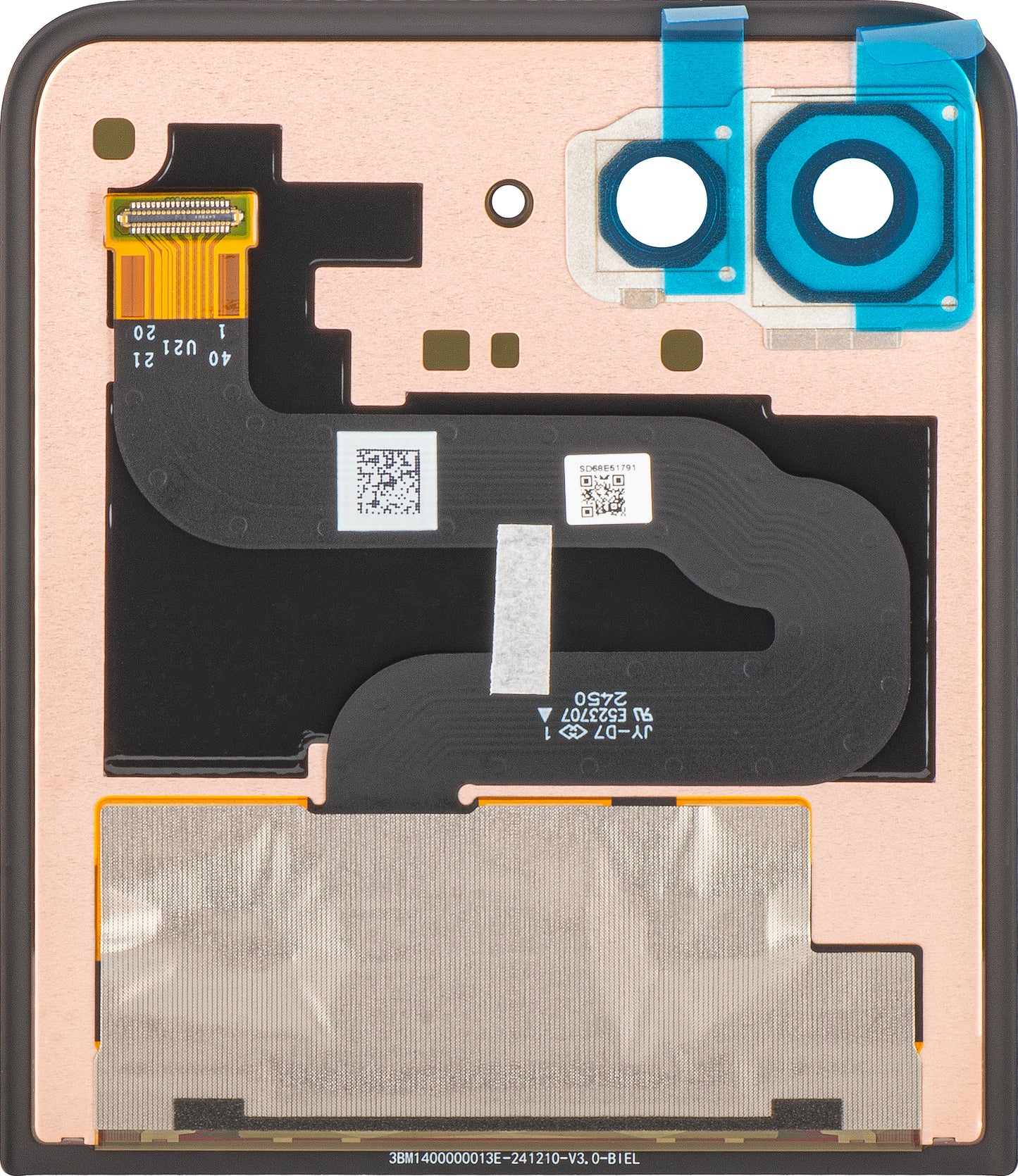 Display met Touchscreen Motorola Razr 60 Ultra, Sub Outer, Service Pack 5D68C29811