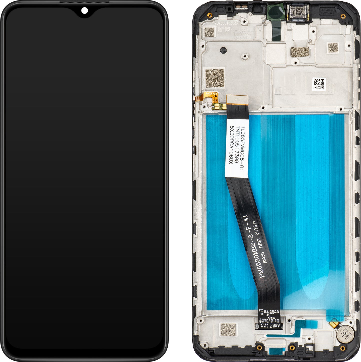 MP Touchscreen Display compatible with Xiaomi Redmi 9, with Frame, Black