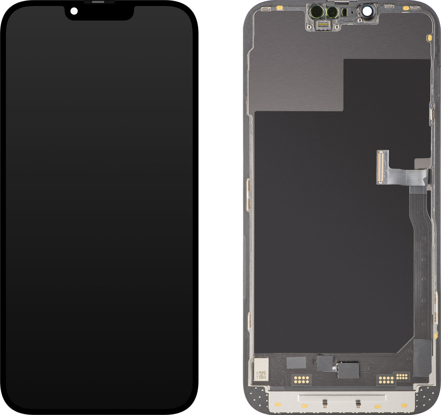 Display met Touchscreen MP compatibel met Apple iPhone 13 Pro Max, met Frame, Soft OLED 120Hz FHD Diagnostic Versie, Zwart