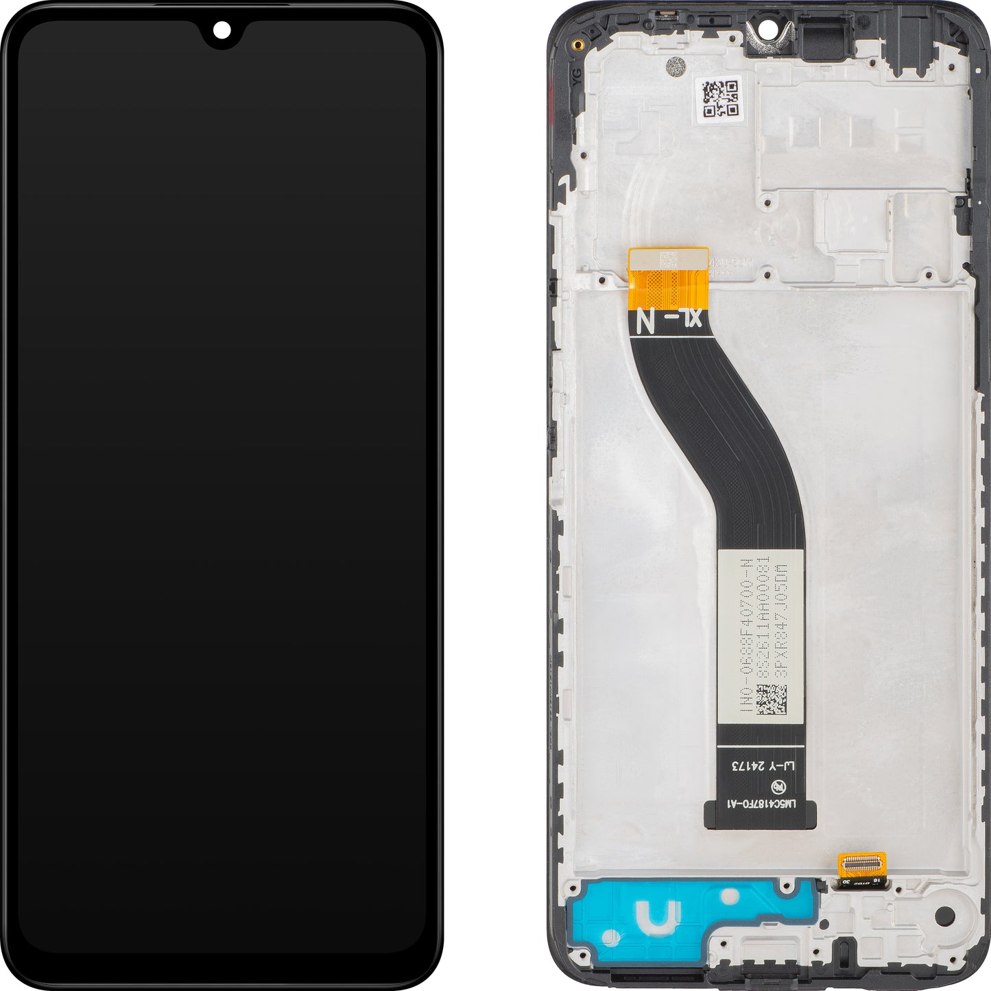 Display met Touchscreen MP compatibel met Xiaomi Poco C75 / Redmi 14C, met Frame, Zwart