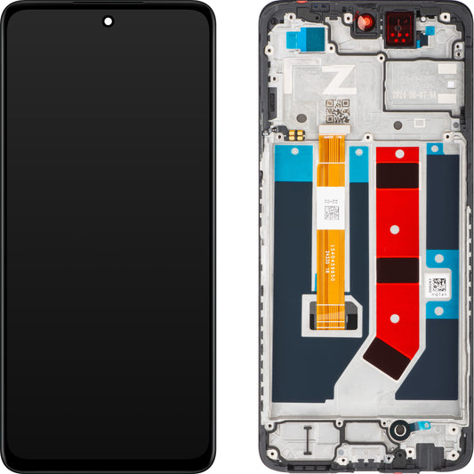 Oppo A79 touchscreen scherm, met frame, zwart, Service Pack 621029000103