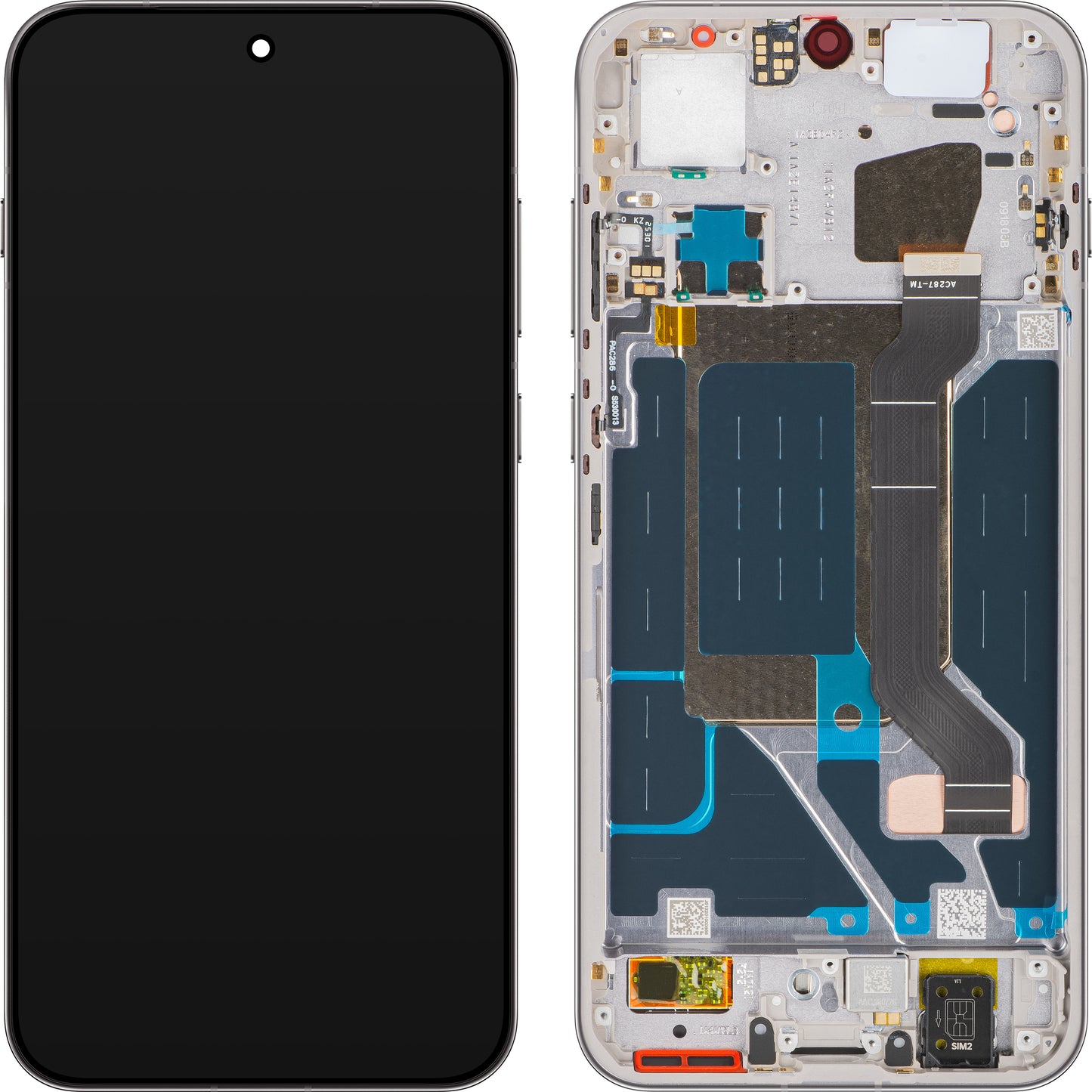 Display met Touchscreen Oppo Find X9, met Frame, Grijs (Titanium Grey), Service Pack 621029000716