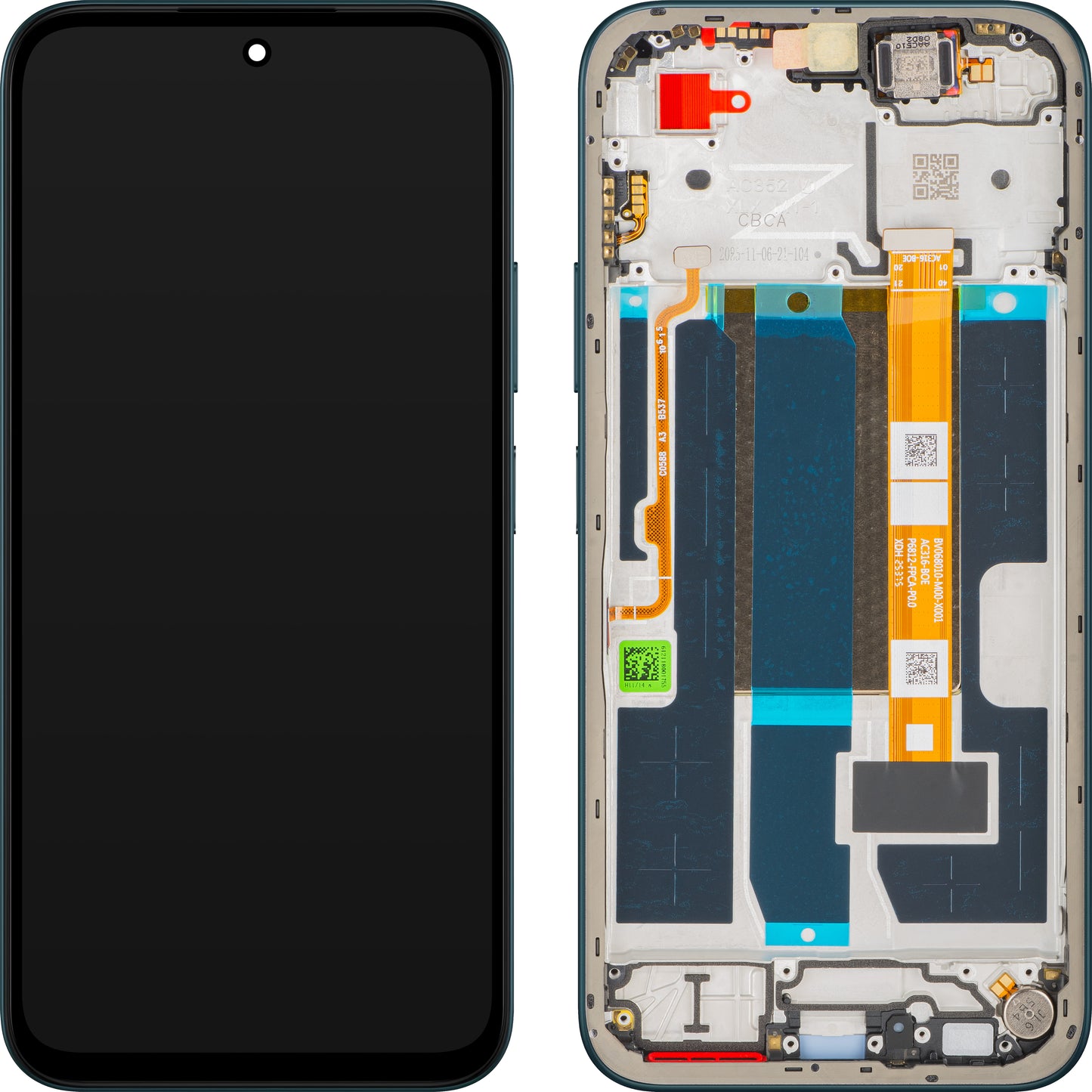 Display met Touchscreen Oppo A6, met Frame, Blauw (Sapphire Blue), Service Pack 621029000758