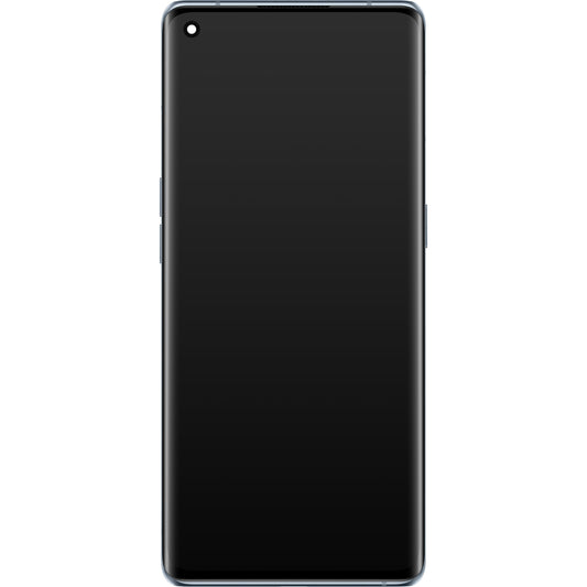 Display met Touchscreen Oppo Reno6 Pro 5G (Snapdragon) / Reno6 Pro+ 5G, met Frame, Grijs (Lunar Grey), Service Pack 4907528
