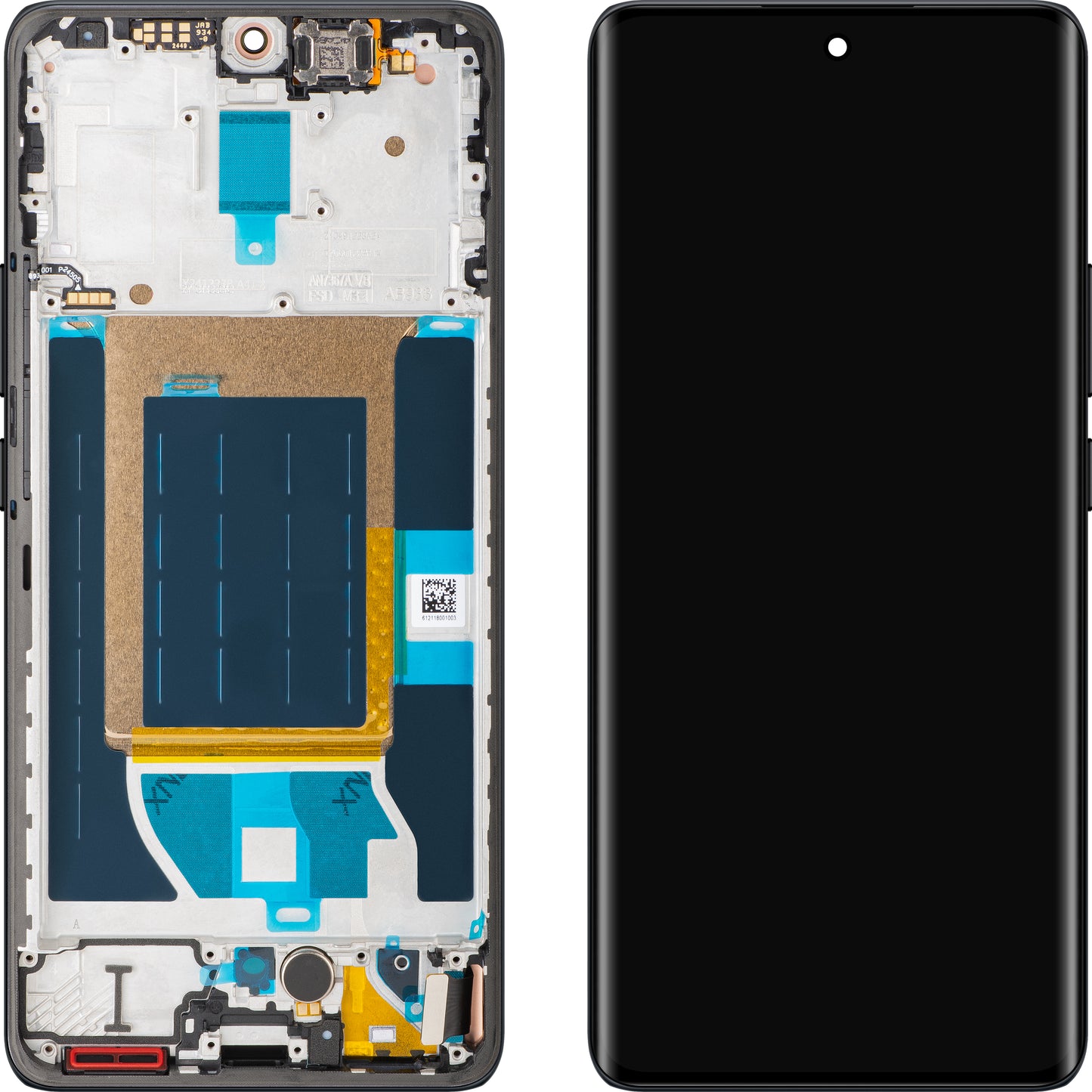 Display met Touchscreen Realme 14 Pro, met Frame, Grijs (Suede Grey), Service Pack 621029000421