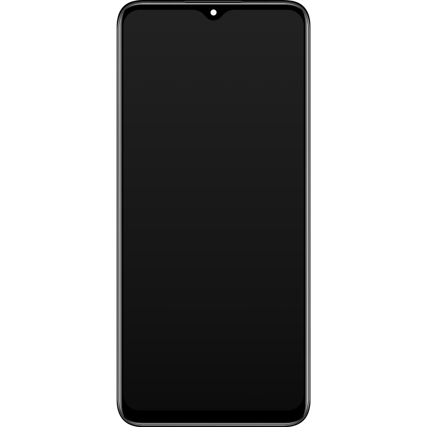 Realme 9i 5G touchscreen scherm, met frame, Rocking Black, Service Pack 4130296