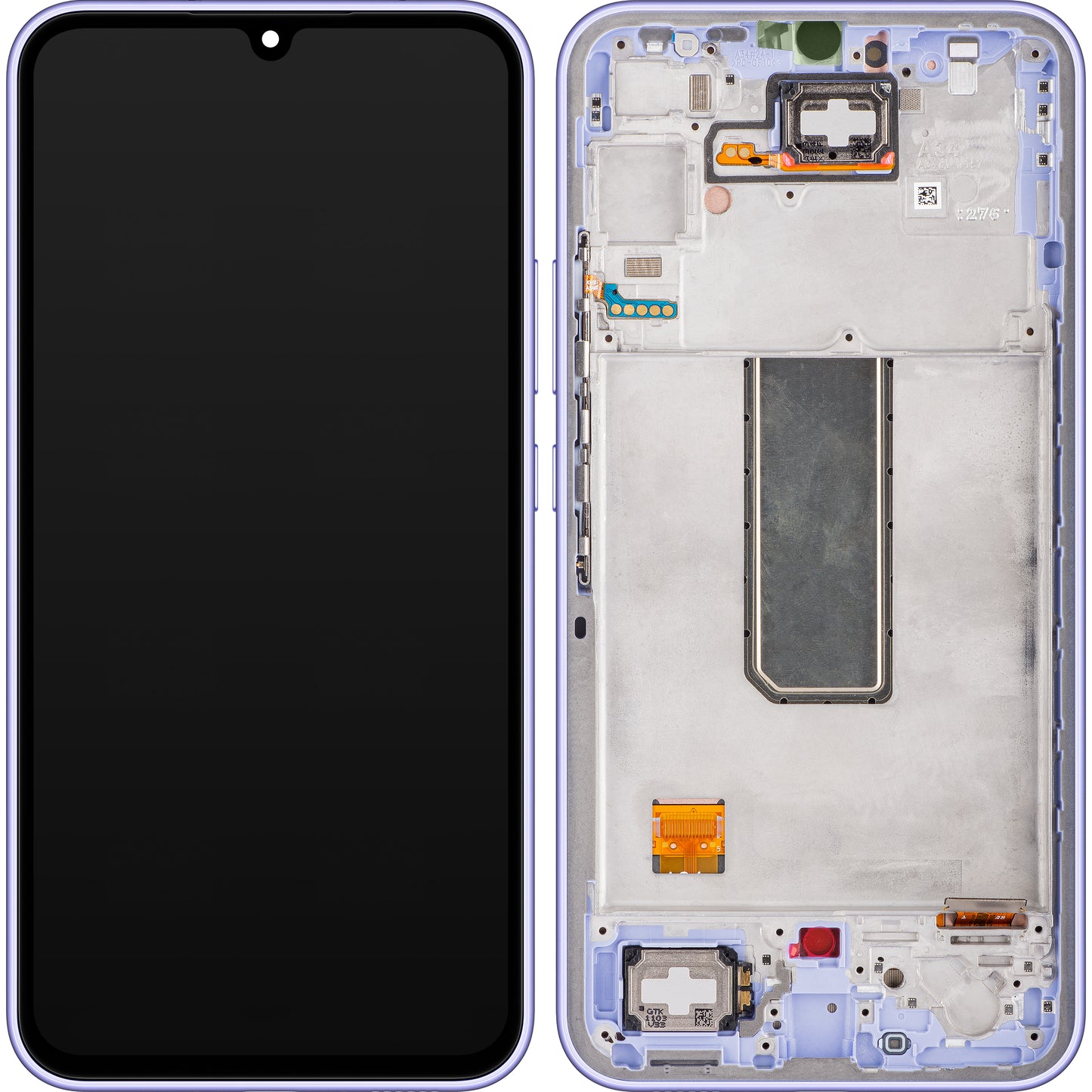 Samsung Galaxy Galaxy A34 A346 Touchscreen Display with Frame, Purple, Service Pack GH82-31200D