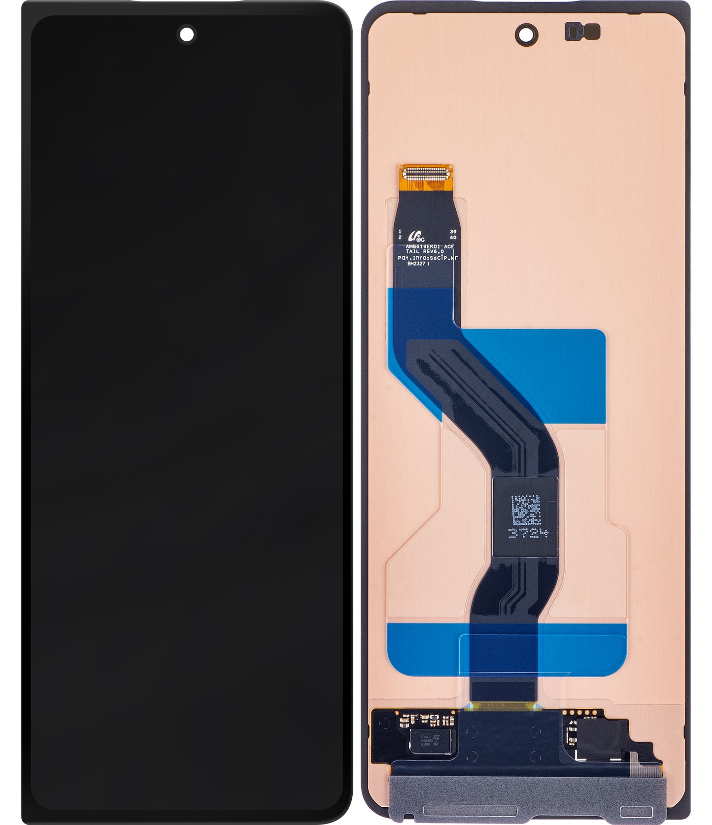 Touchscreen scherm Samsung Galaxy Z Fold5 F946, sub buitenkant, Service Pack GH82-31849A