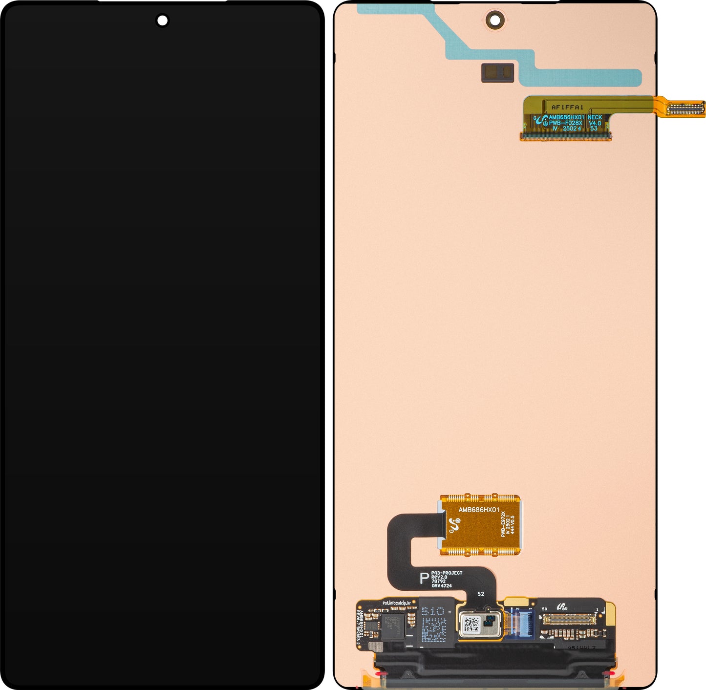 Display met Touchscreen Samsung Galaxy S25 Ultra S938, Service Pack GH82-36588A