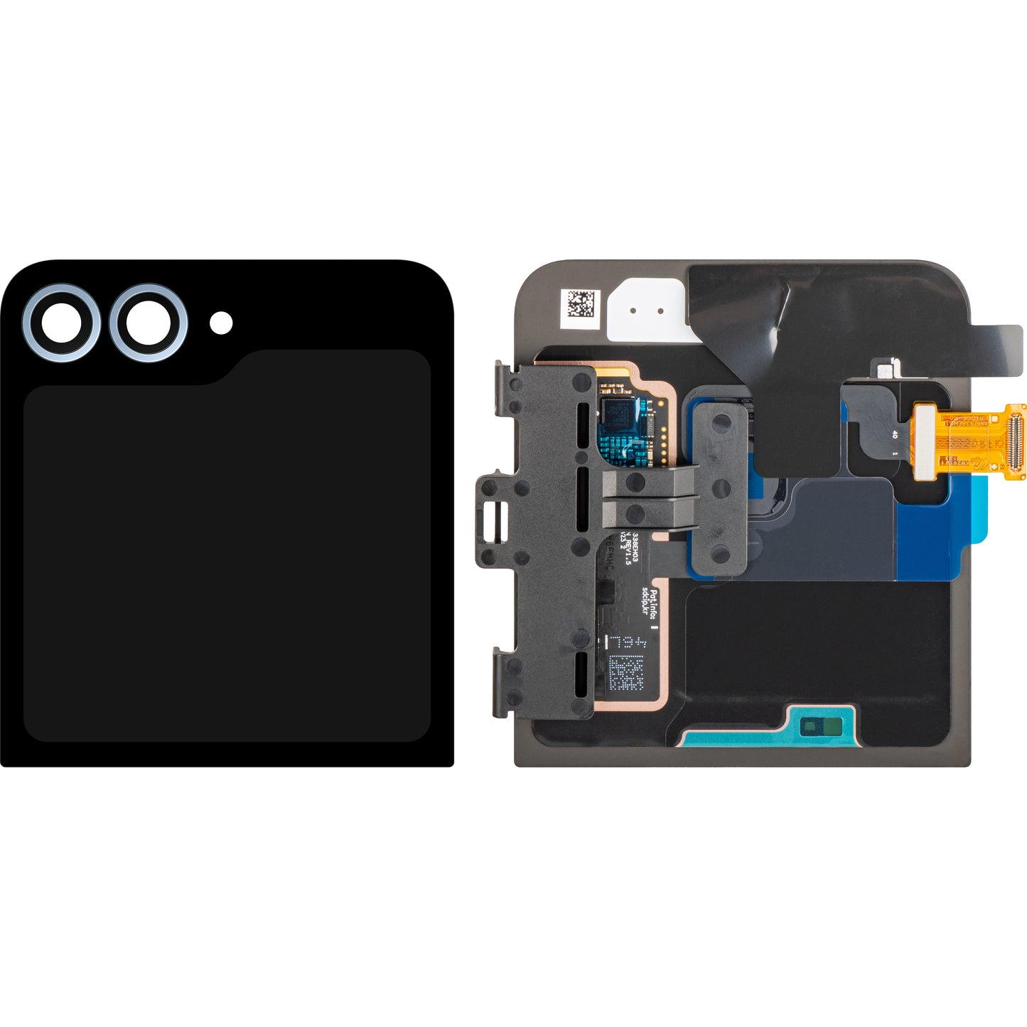 Display met Touchscreen Samsung Galaxy Z Flip6 F741, Sub Outer, Blauw, Service Pack GH97-30012C