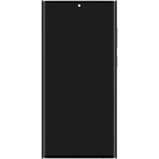 Touchscreen scherm Samsung Galaxy S22 Ultra 5G S908, met frame, wit, Service Pack GH82-27488C