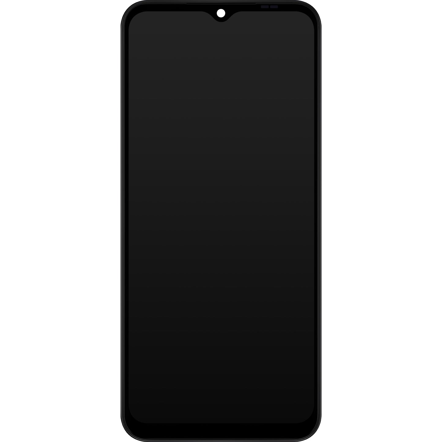 Touchscreen scherm Samsung Galaxy A14 A145, met frame, niet-Europese versie, zwart, Service Pack GH82-3111185A