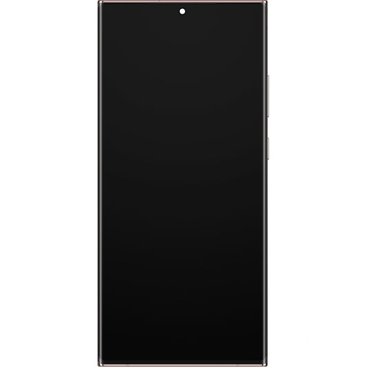 Samsung Galaxy Note 20 Ultra 5G N986 / Note 20 Ultra N985 Touchscreen scherm met frame, Mystic Bronze, Service Pack GH82-31453D