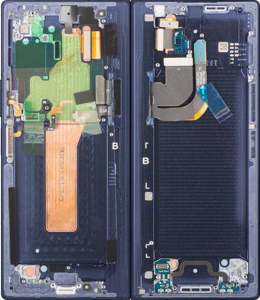 Samsung Galaxy Z Fold6 F956 Touchscreen Display, met frame, Sub Inner, Marineblauw (Navy), Service Pack GH82-35042C