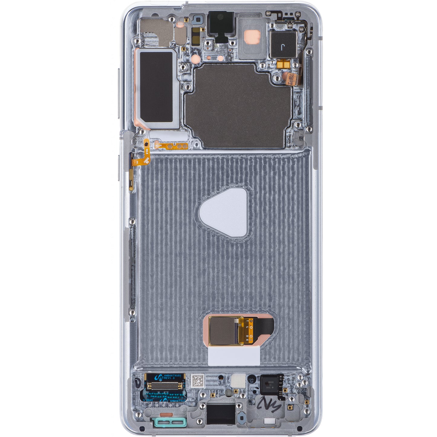 Touchscreen scherm Samsung Galaxy S21+ 5G G996, met frame, zilver (Phantom Silver), Service Pack GH82-27268C