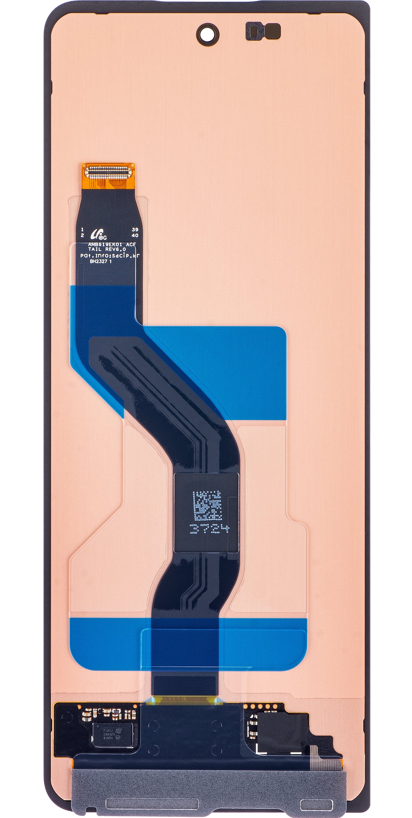 Touchscreen scherm Samsung Galaxy Z Fold5 F946, sub buitenkant, Service Pack GH82-31849A