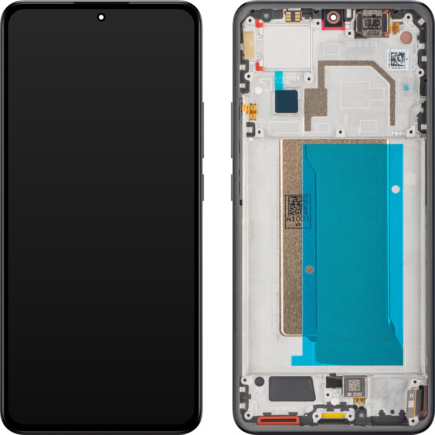 Display met Touchscreen Xiaomi 13T Pro, met Frame, Zwart, Service Pack 5600290M1200