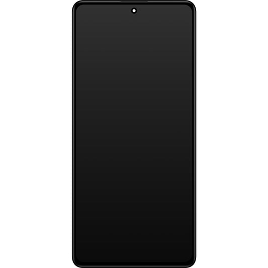 Xiaomi Redmi Note 12 Pro 5G touchscreen scherm met frame, zwart (Midnight Black), Service Pack 5600010M1600