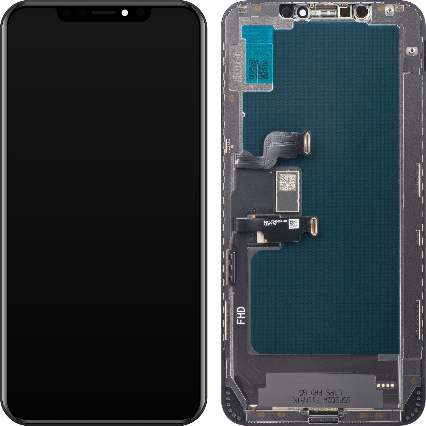 ZY Touchscreen Display voor Apple iPhone XS Max, met frame, In-Cell LCD-versie, zwart