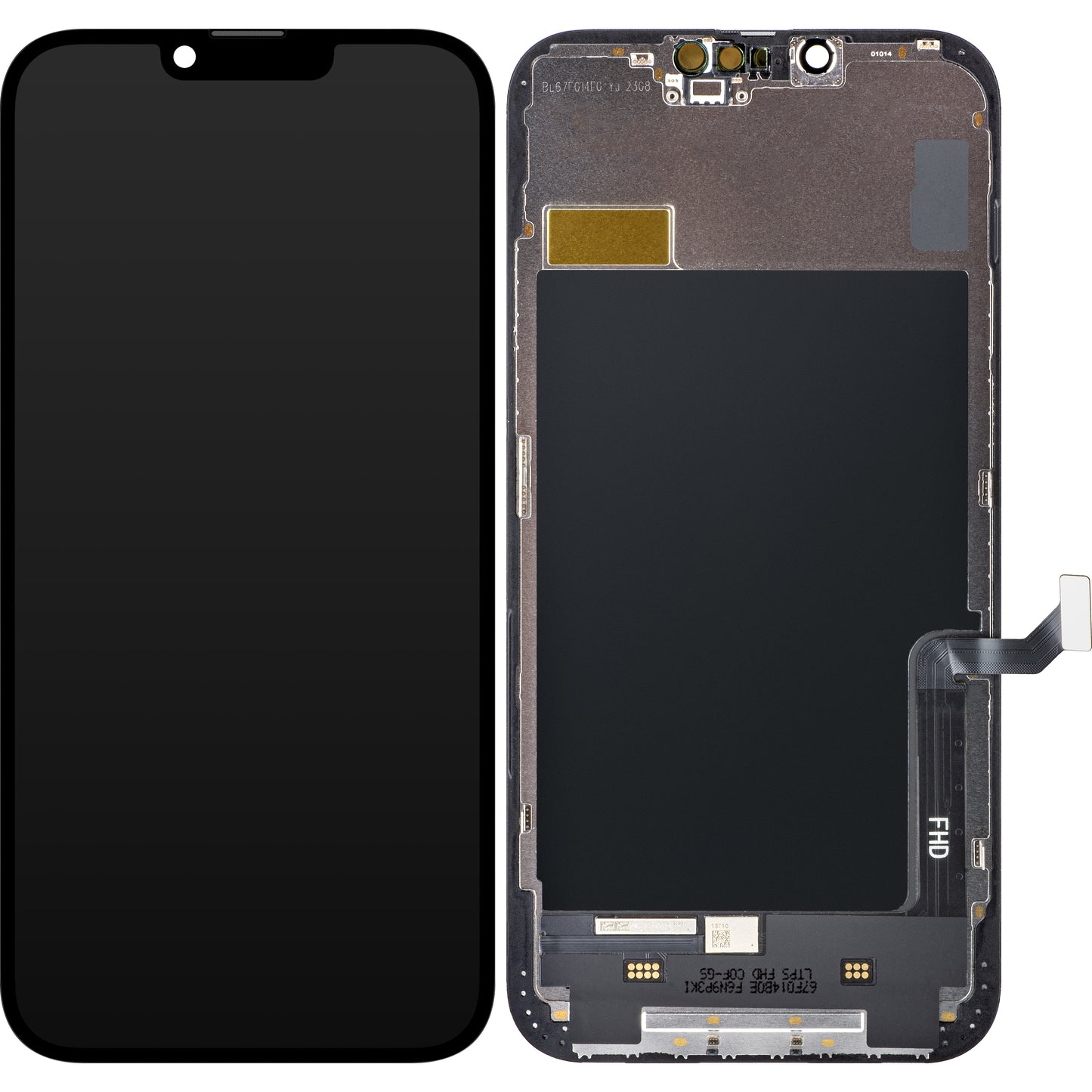 ZY Touchscreen Display voor Apple iPhone 14 Plus, met Frame, LCD In-Cell IC Beweegbaar, Zwart