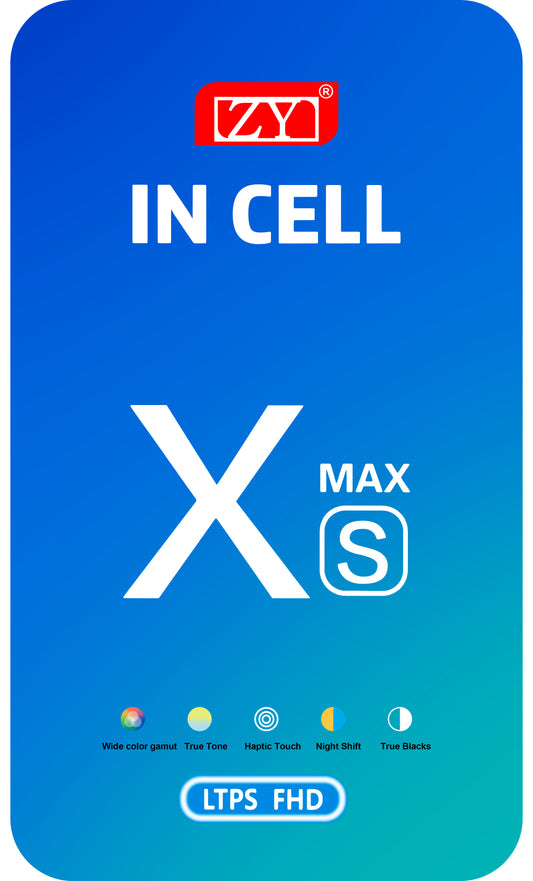 ZY Touchscreen Display voor Apple iPhone XS Max, met frame, In-Cell LCD-versie, zwart