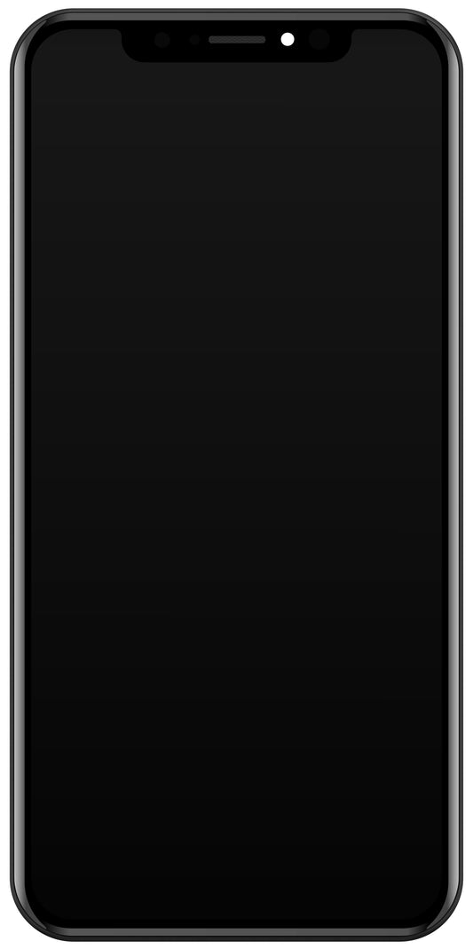 Touchscreen Display JK voor Apple iPhone X, met frame, In-Cell LCD-versie, zwart