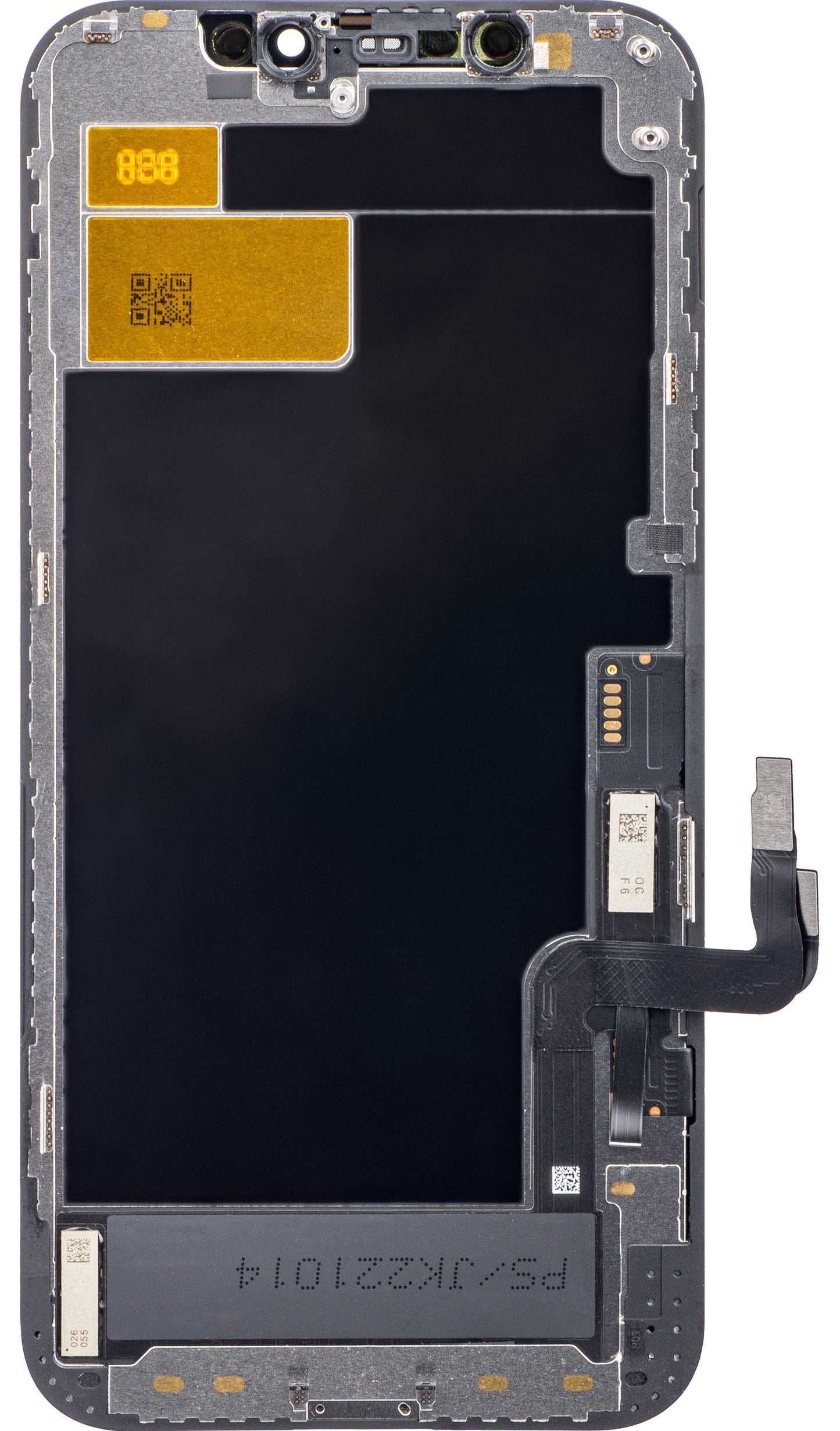 Display met Touchscreen JK voor Apple iPhone 12 / 12 Pro, met Frame, LCD In-Cell IC Movable Versie, Zwart
