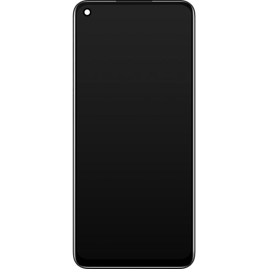 Beeldscherm met aanraakscherm Oppo A74 5G / A54 5G, met frame, zwart, Service Pack 4906219