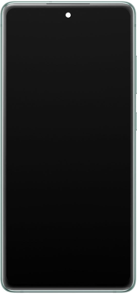 Samsung Galaxy S20 FE 5G touchscreen scherm G781, met frame, groen (Cloud Mint), Service Pack GH82-24214D GH82-24214D
