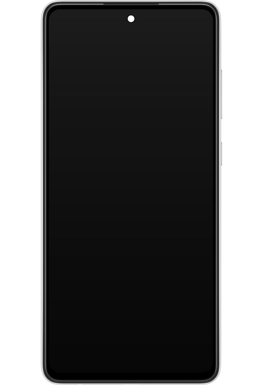 Samsung Galaxy A72 A725 / A72 5G A726 touchscreen scherm, met frame, wit, Service Pack GH82-25460D