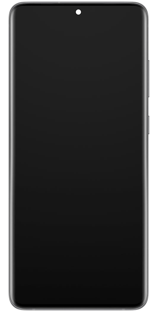 Samsung Galaxy S20 Ultra 5G G988 / S20 Ultra G988 touchscreen scherm, met frame, grijs, Service Pack GH82-26032B