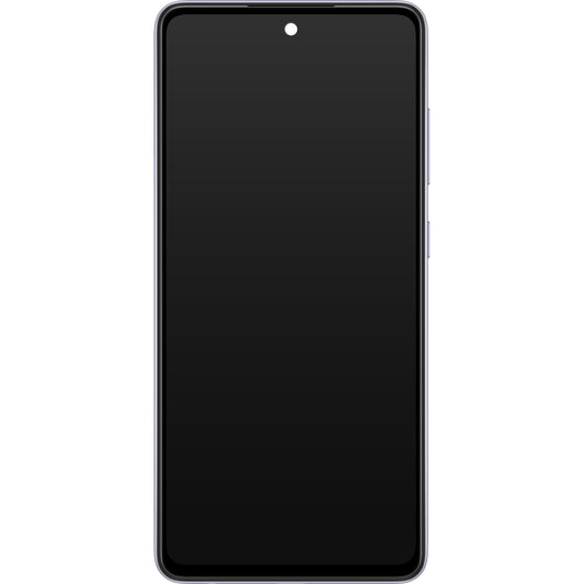 Touchscreen scherm Samsung Galaxy A52s 5G A528, met frame, paars, Service Pack GH82-26861C