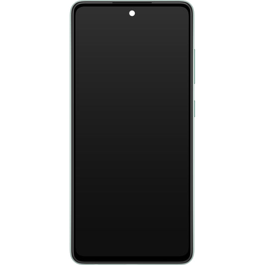 Touchscreen scherm Samsung Galaxy A52s 5G A528, met frame, groen, Service Pack GH82-26861E