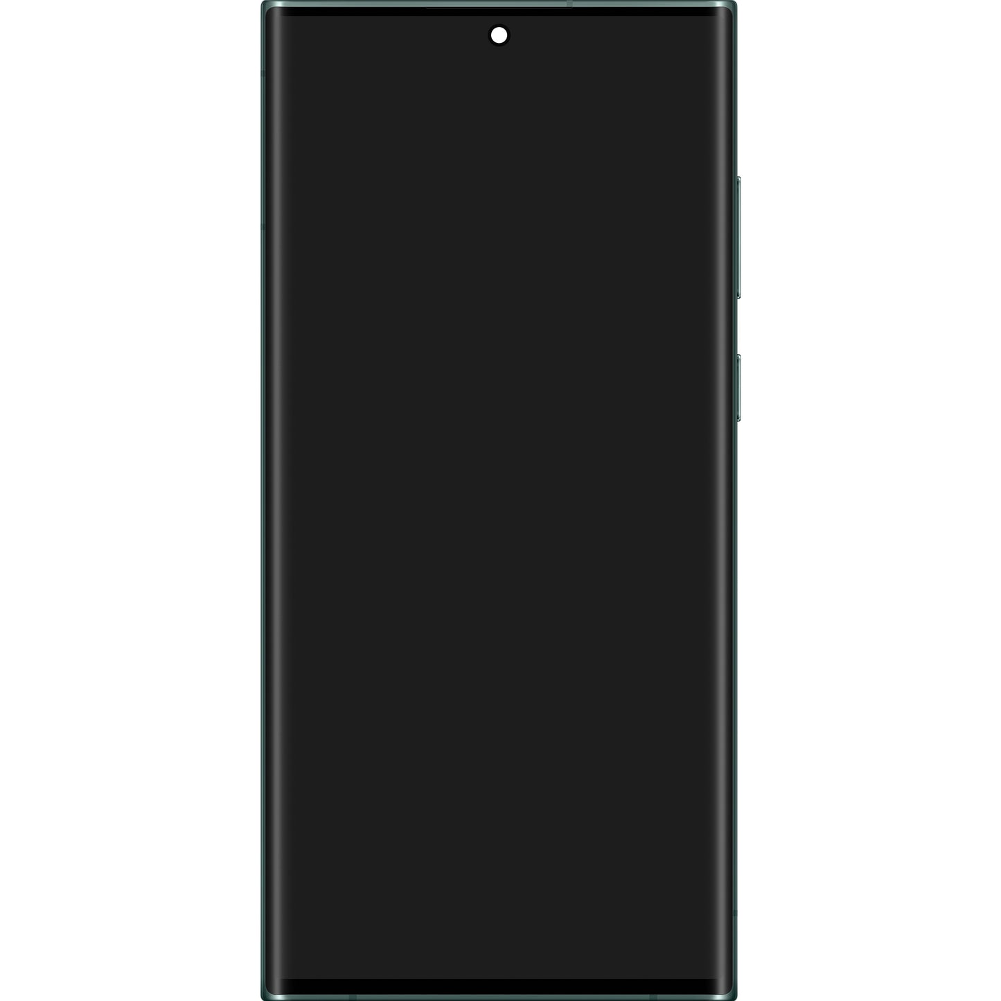 Touchscreen scherm Samsung Galaxy S22 Ultra 5G S908, met frame, groen, Service Pack GH82-27488D
