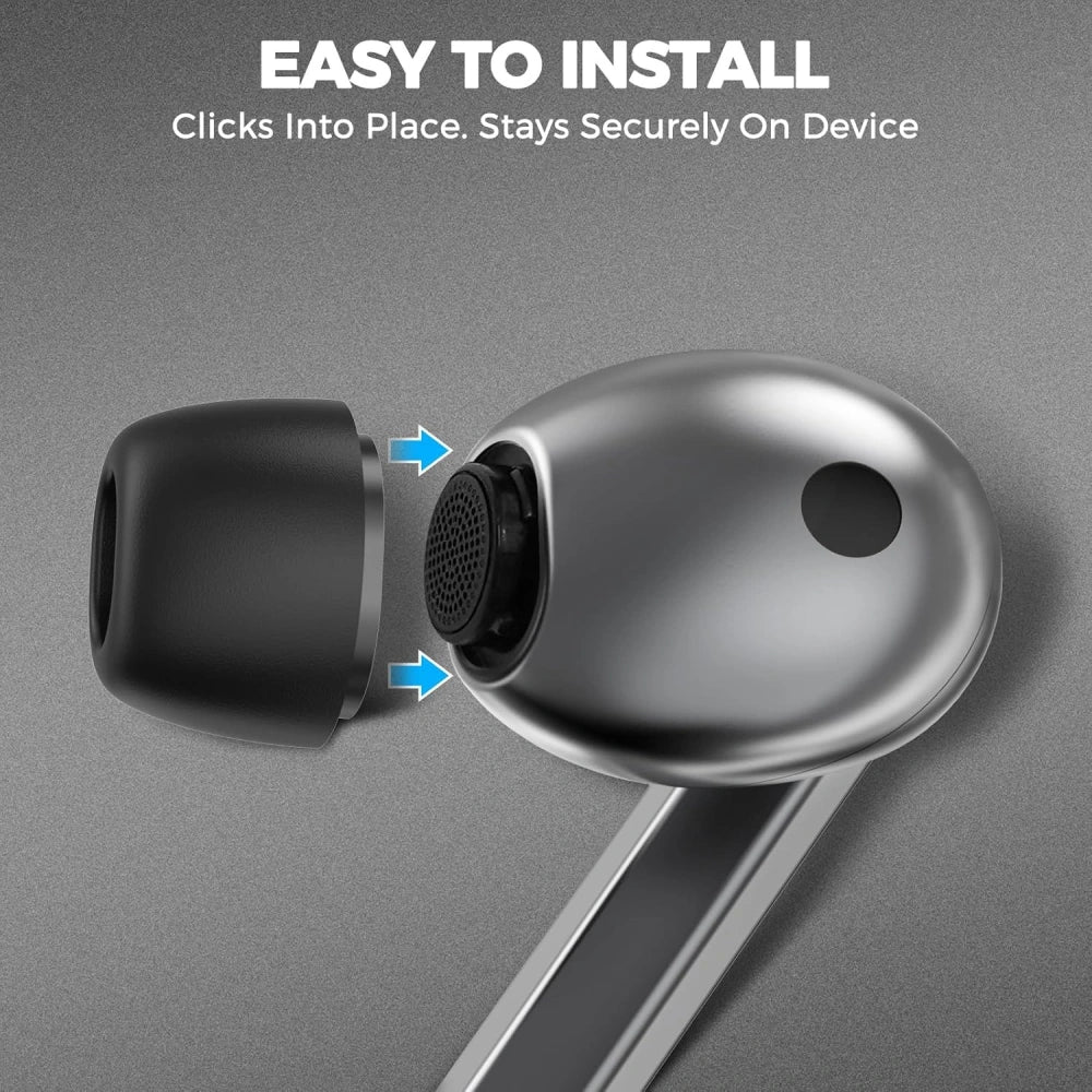 Techsuit ET3 oordopjes voor Samsung Galaxy Buds3 Pro, Maat S / M / L, Wit