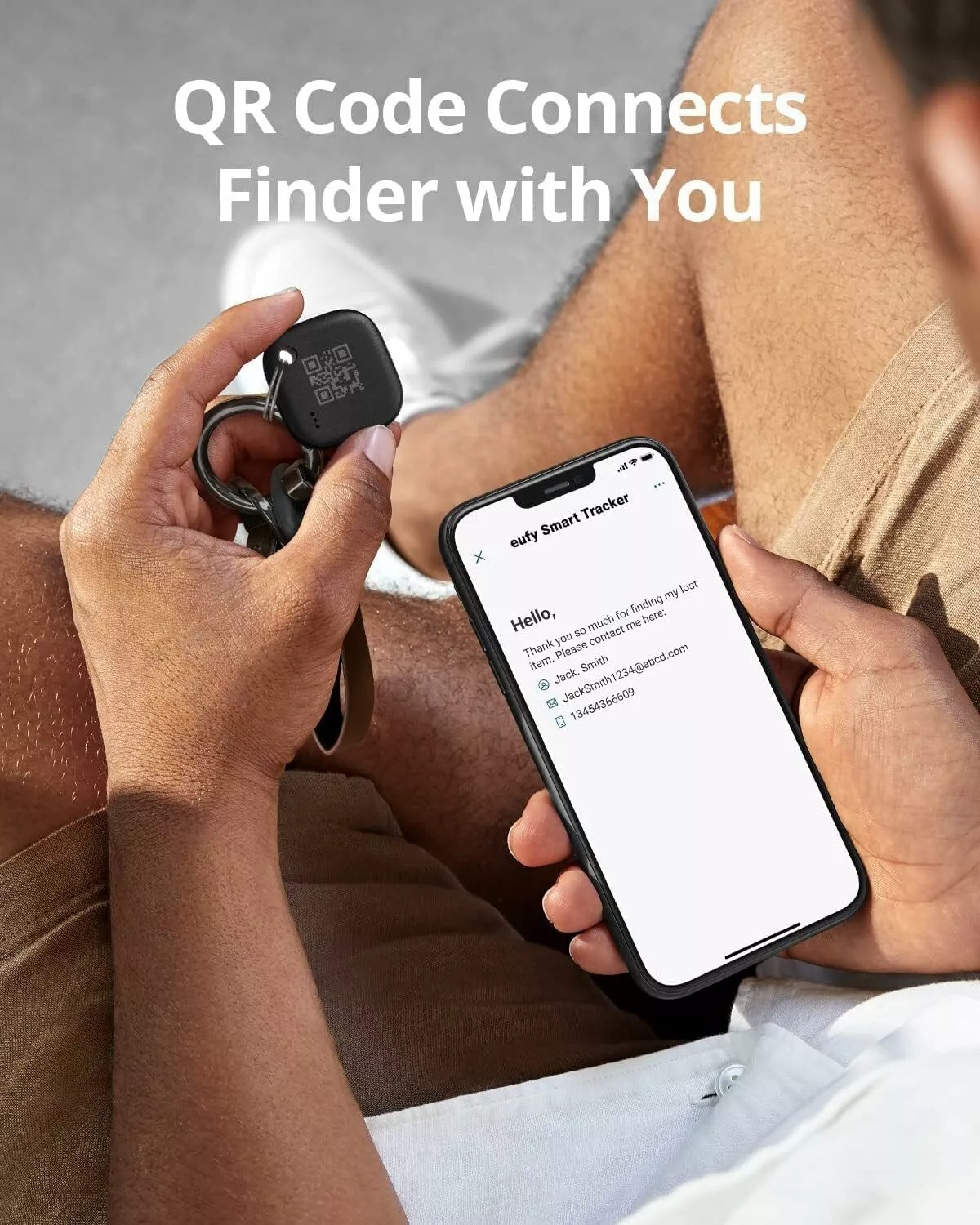 Eufy Security SmartTrack Link voor iOS Series, Set van 4 stuks, Zwart E87B0012