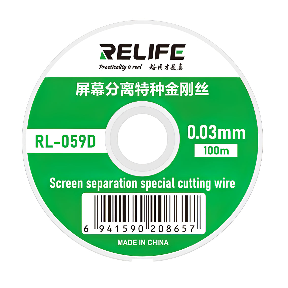 Molybdeen Draad Relife RL-059D, 0,03 mm, 100 m