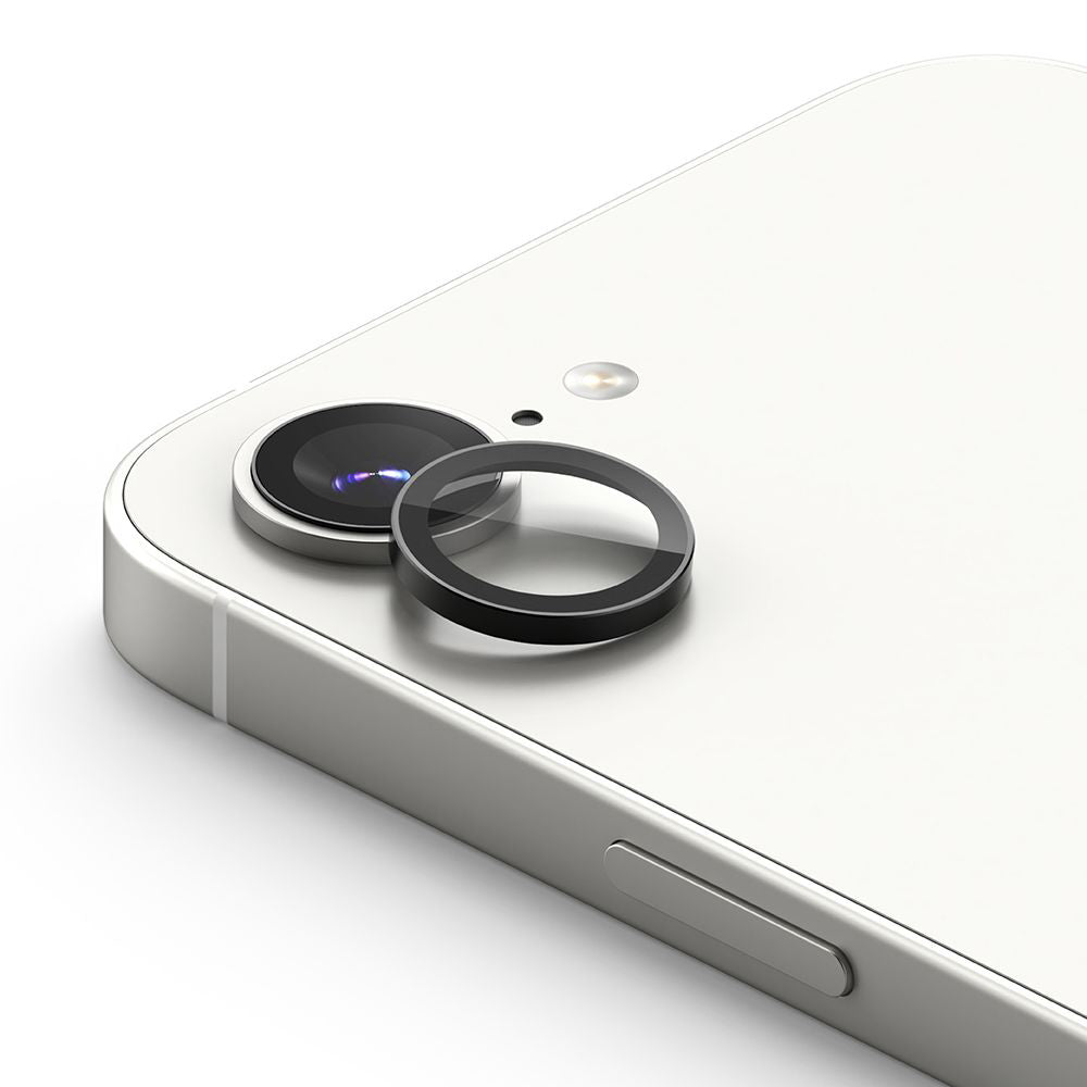 Beschermfolie Ringke Achtercamera voor Apple iPhone 17e / 16e, Gehard Glas, Set van 2 stuks, Zwart