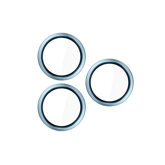 Beschermfolie Achtercamera 3MK Hardy Protection Pro voor Apple iPhone 17 Pro Max / 17 Pro, Gehard Glas, Blauw