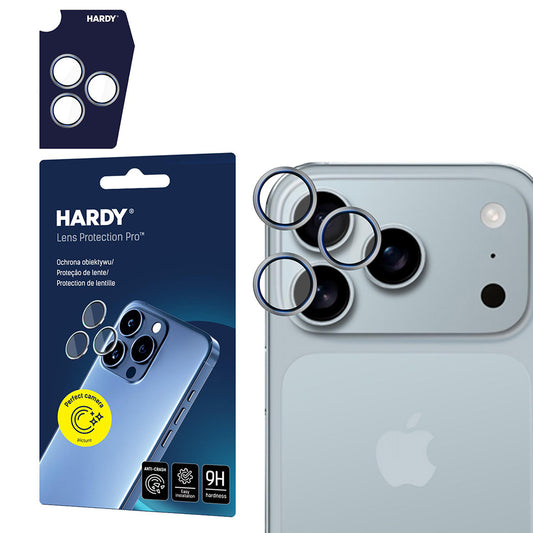 Beschermfolie Achtercamera 3MK Hardy Protection Pro voor Apple iPhone 17 Pro Max / 17 Pro, Gehard Glas, Beige