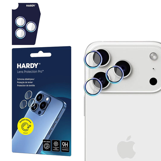 Beschermfolie Achtercamera 3MK Hardy Protection Pro voor Apple iPhone 17 Pro Max / 17 Pro, Gehard Glas, Multikleur
